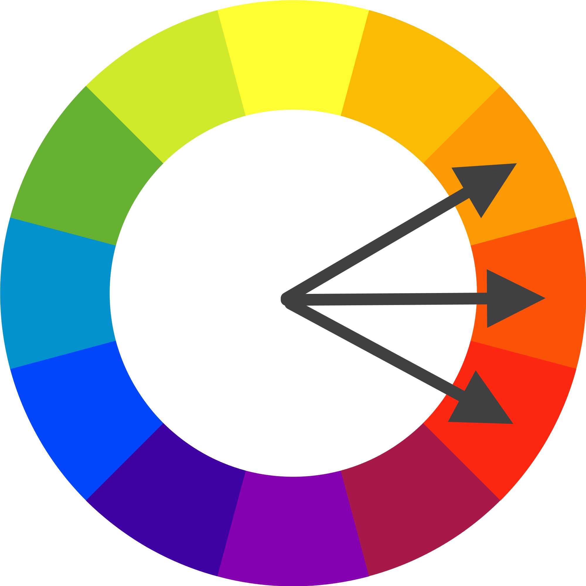 Analagous color wheel